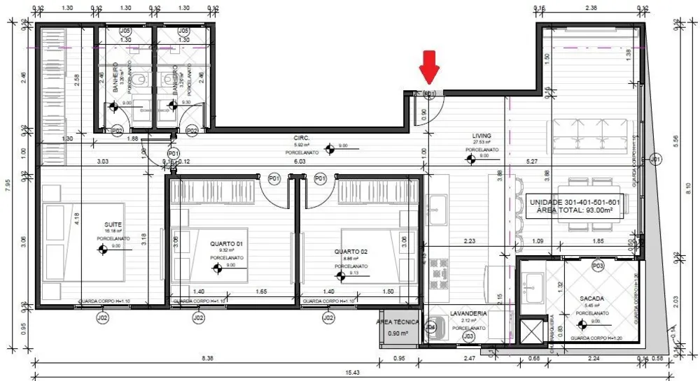 Apartamento, 3 quartos, 93 m² - Foto 10
