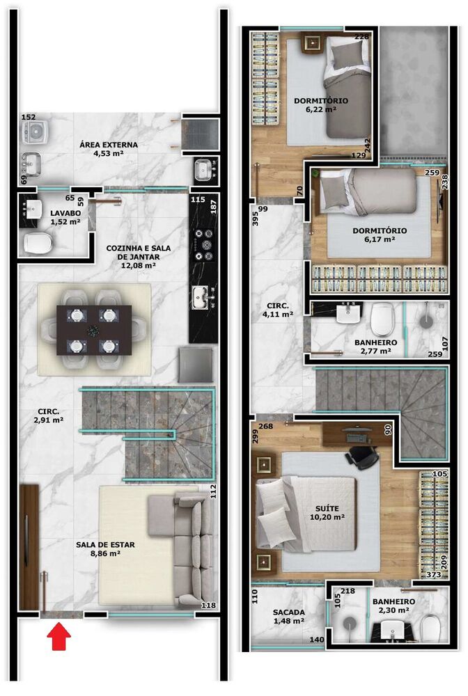Sobrado à venda com 3 quartos, 83m² - Foto 15