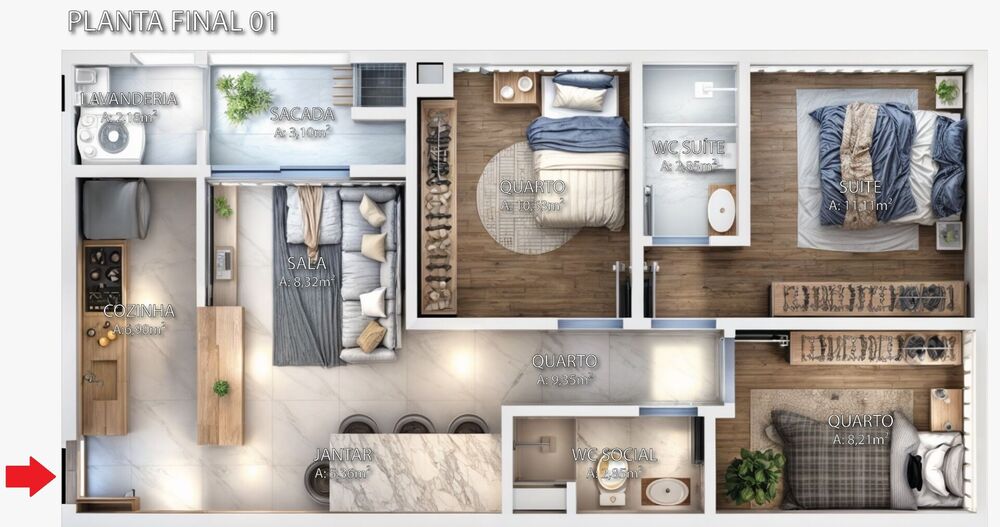 Apartamento, 3 quartos, 82 m² - Foto 16