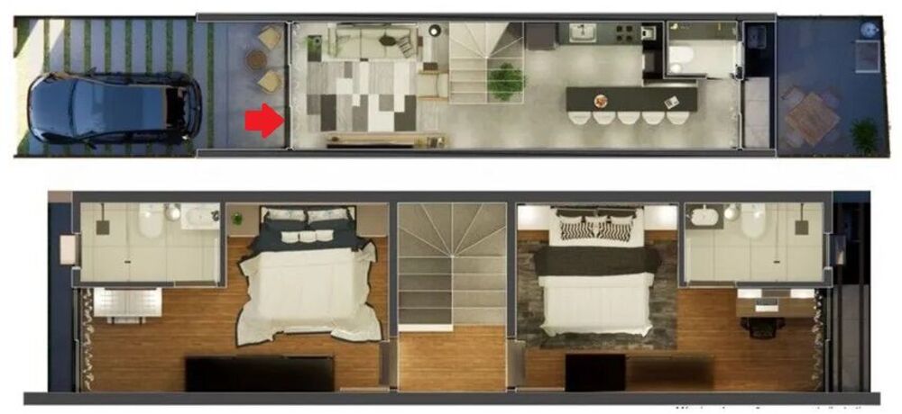 Sobrado, 2 quartos, 85 m² - Foto 4