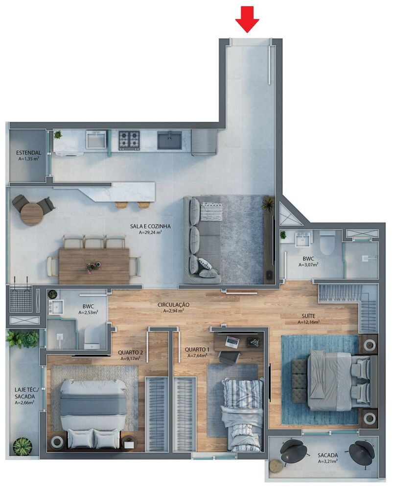 Apartamento, 3 quartos, 86 m² - Foto 14