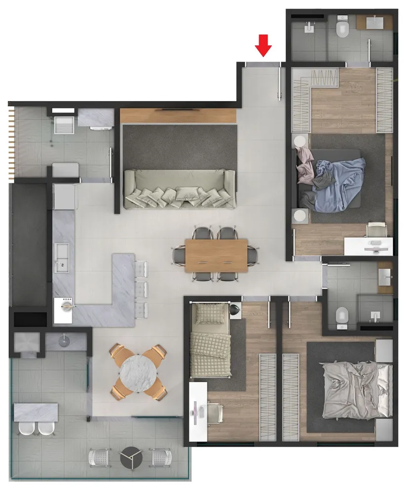 Apartamento, 3 quartos, 111 m² - Foto 13
