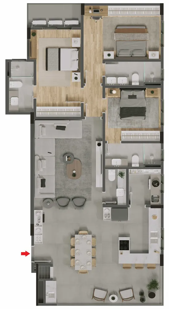 Apartamento, 3 quartos, 130 m² - Foto 7