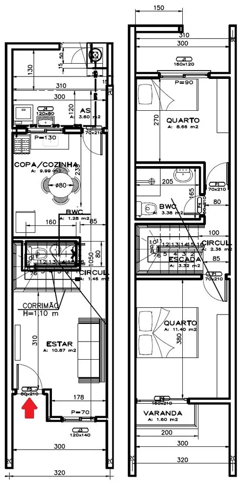 Sobrado, 2 quartos, 65 m² - Foto 13