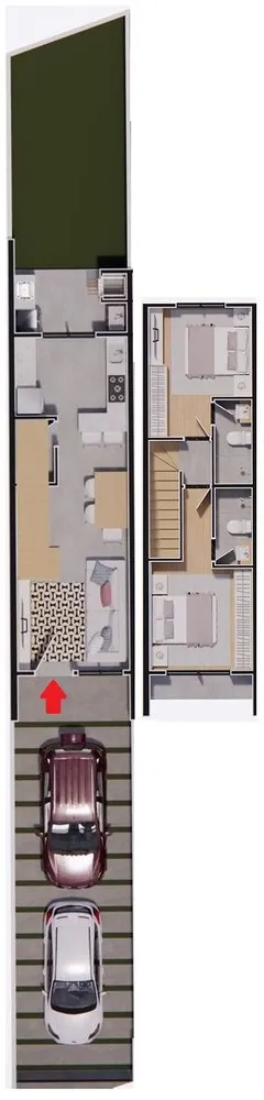 Sobrado, 2 quartos, 70 m² - Foto 6