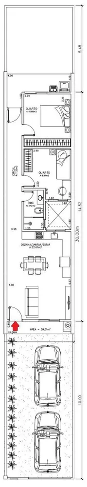 Sobrado, 2 quartos, 60 m² - Foto 10