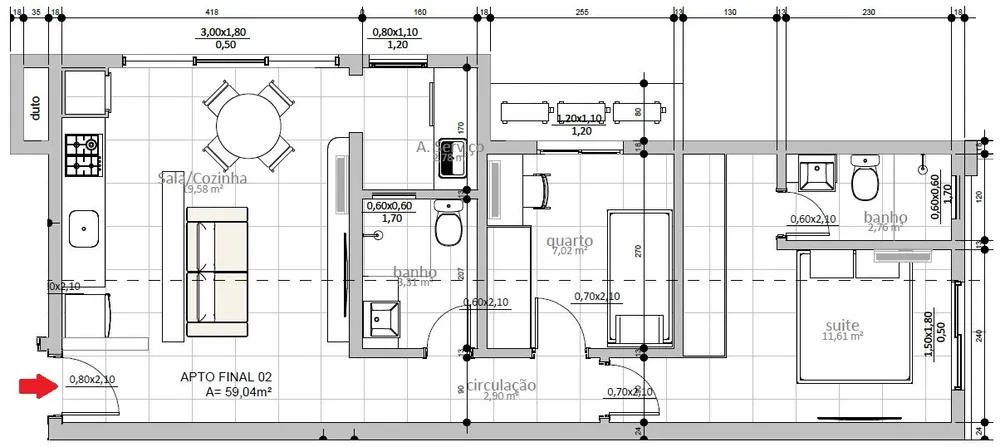 Apartamento, 2 quartos, 59 m² - Foto 11