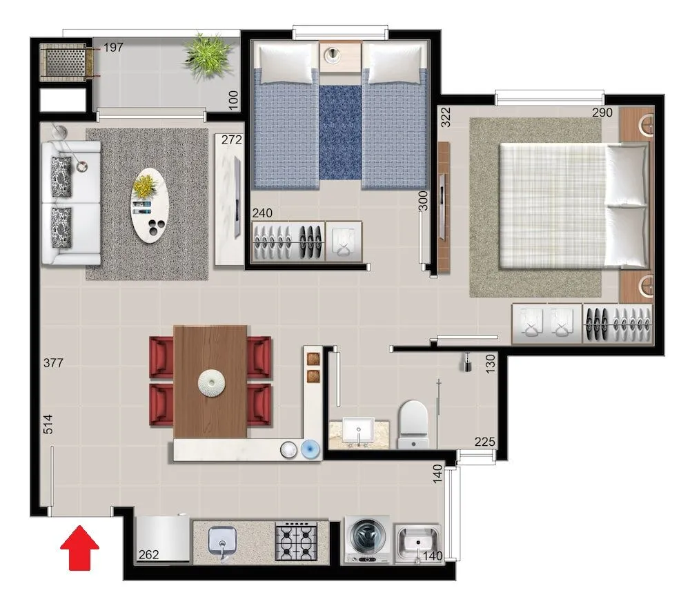 Apartamento, 2 quartos, 51 m² - Foto 12