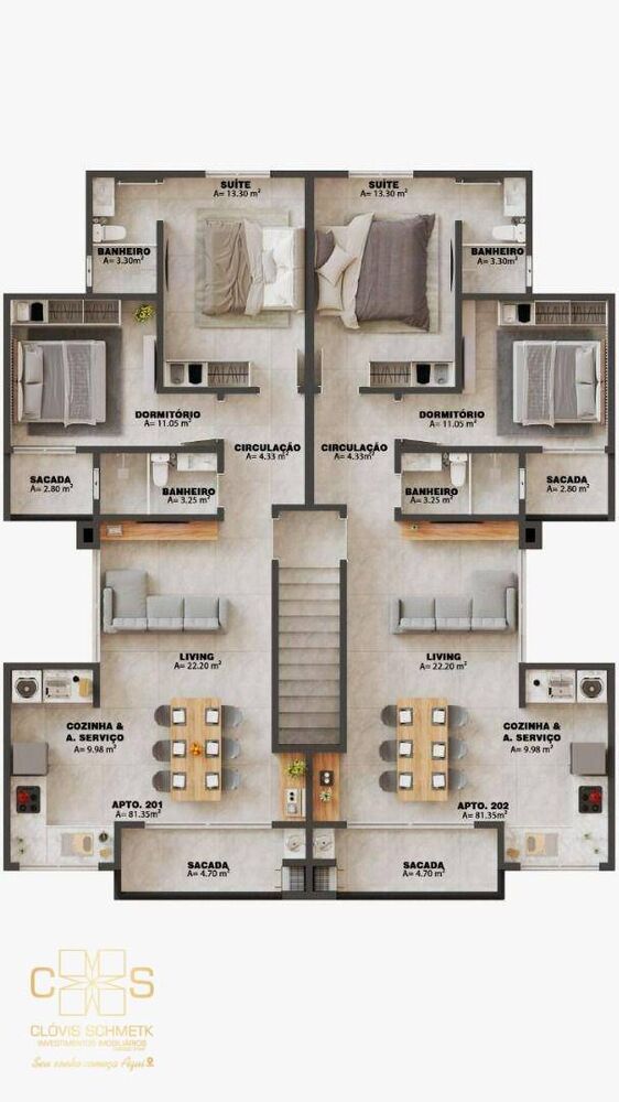 Apartamento, 2 quartos, 78 m² - Foto 3