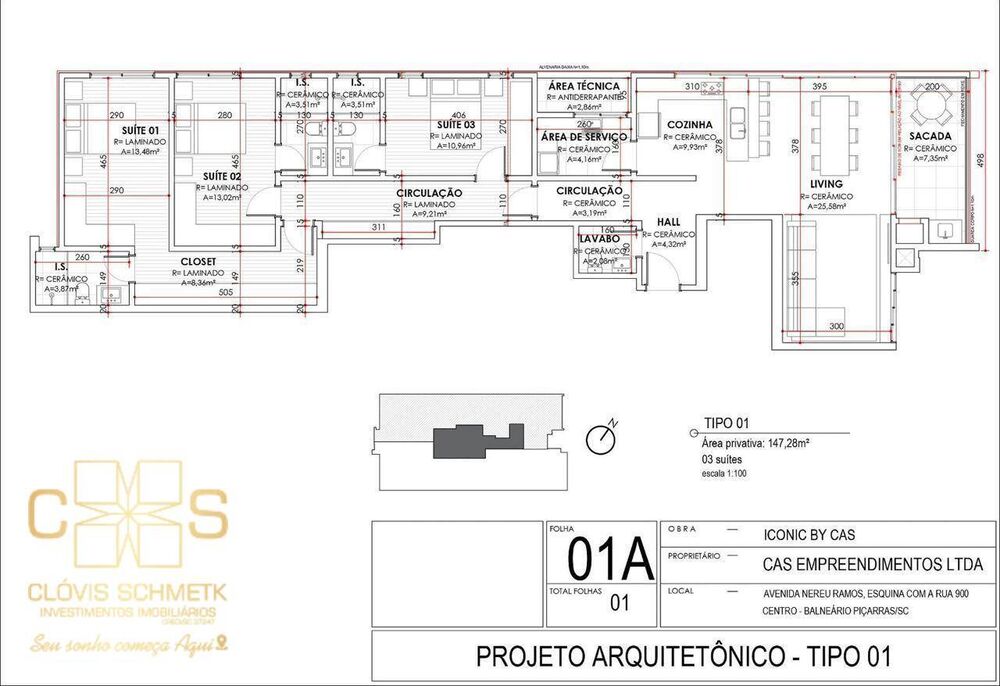 Apartamento, 3 quartos, 145 m² - Foto 3