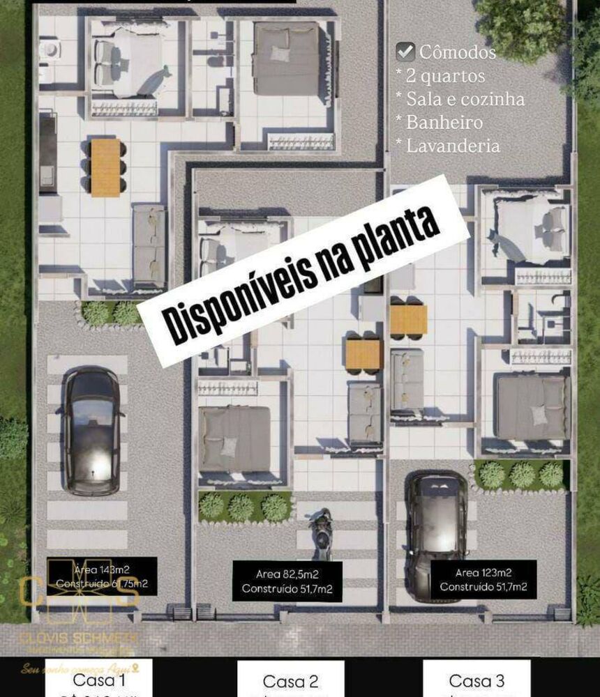Casa, 2 quartos, 51 m² - Foto 1