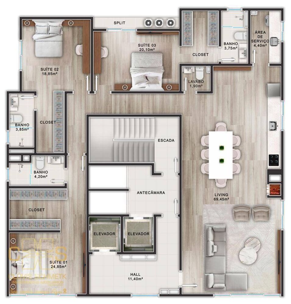 Apartamento, 2 quartos, 84 m² - Foto 7