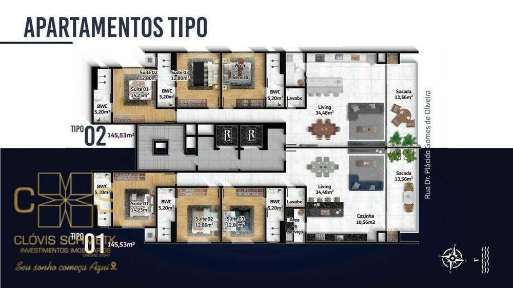 Apartamento, 3 quartos, 145 m² - Foto 3