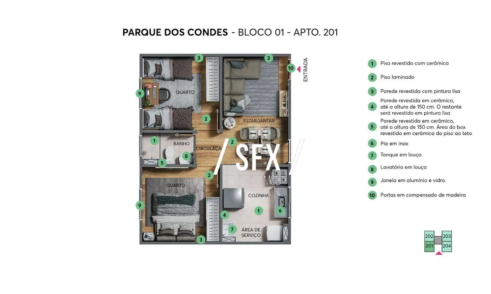 Apartamento, 2 quartos - Foto 8