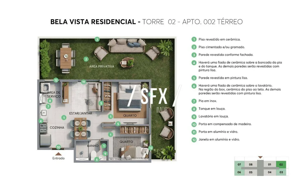 Apartamento, 2 quartos, 40 m² - Foto 8