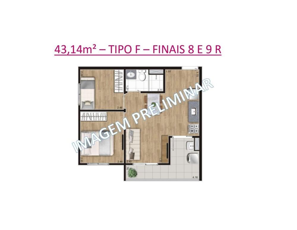 Apartamento, 1 quarto - Foto 4