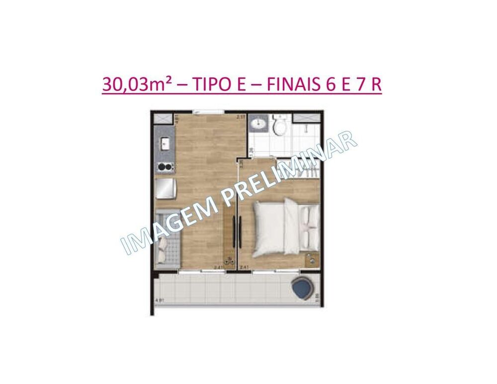 Apartamento, 1 quarto - Foto 3