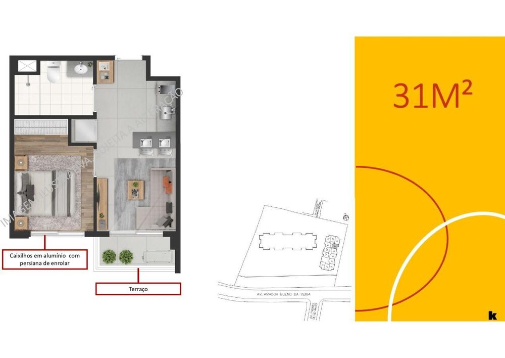 Apartamento, 1 quarto - Foto 4