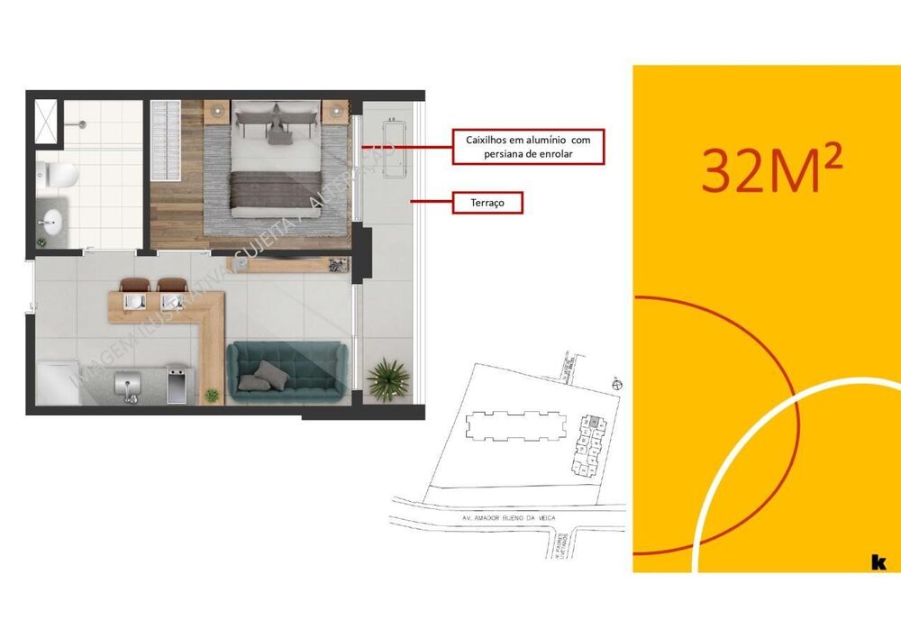 Apartamento, 1 quarto - Foto 3