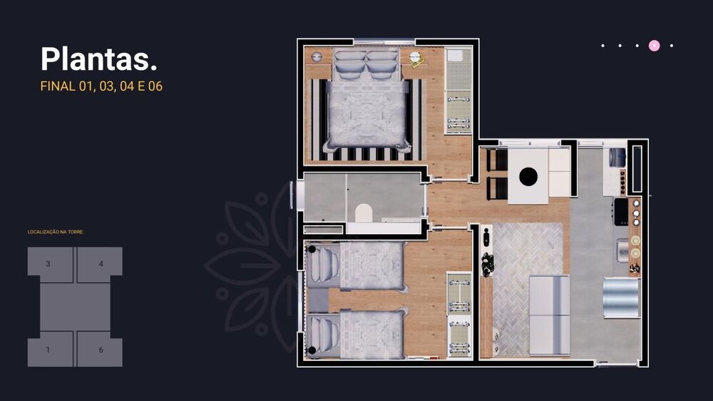 Apartamento, 2 quartos - Foto 3