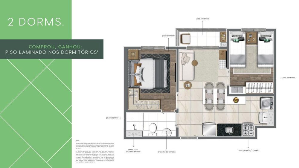 Apartamento, 2 quartos - Foto 1