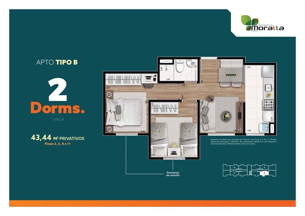 Apartamento, 2 quartos - Foto 4