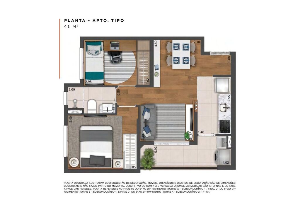Apartamento, 2 quartos - Foto 4