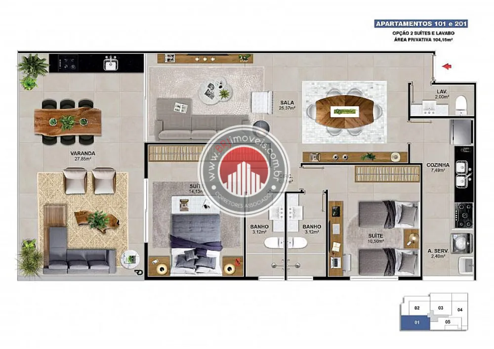 Apartamento, 2 quartos, 133 m² - Foto 10