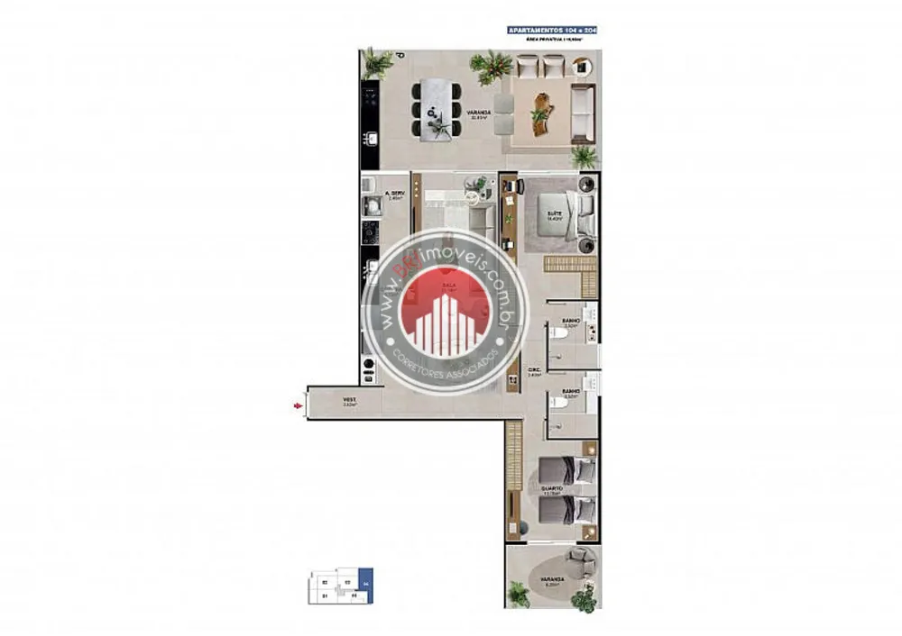 Apartamento, 2 quartos, 90 m² - Foto 5