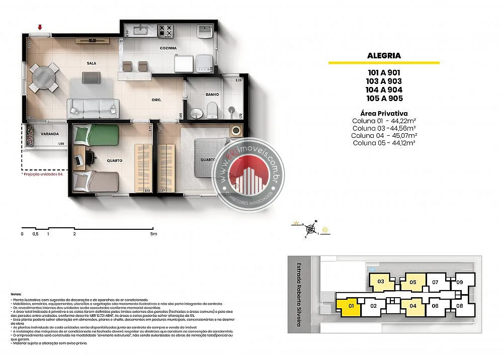 Apartamento, 2 quartos, 44 m² - Foto 15