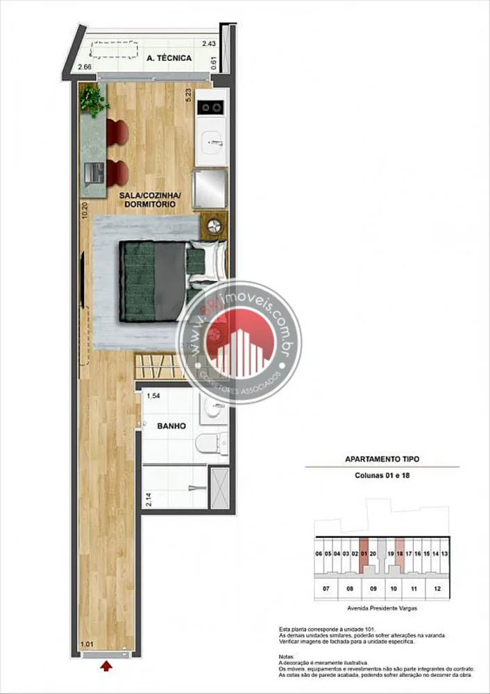Apartamento, 1 quarto, 54 m² - Foto 16