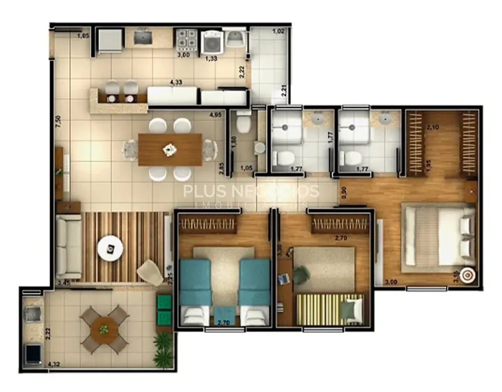 Apartamento, 3 quartos, 103 m² - Foto 12