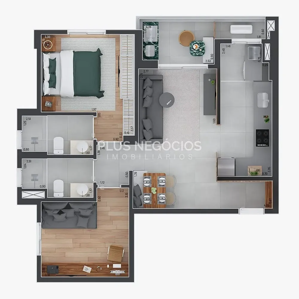 Apartamento, 2 quartos, 69 m² - Foto 12