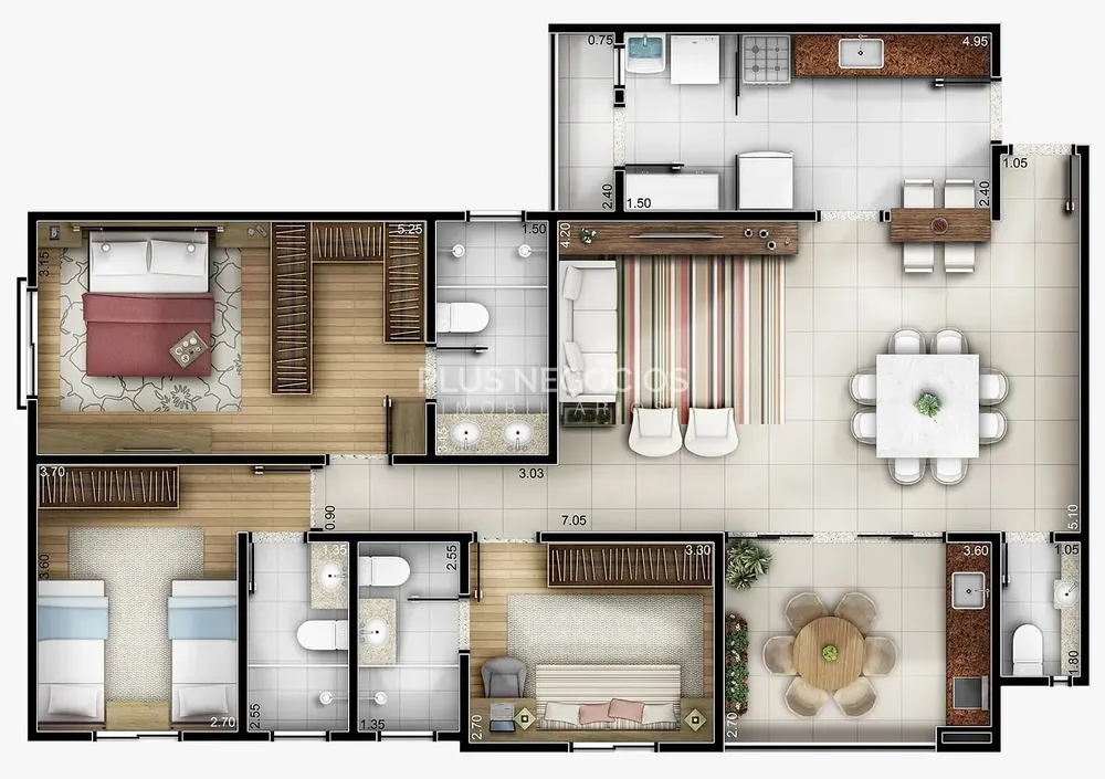 Apartamento, 3 quartos, 121 m² - Foto 12