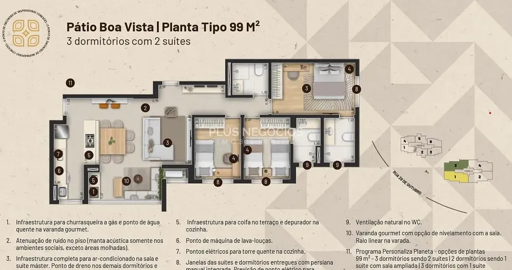 Apartamento, 3 quartos, 98 m² - Foto 6