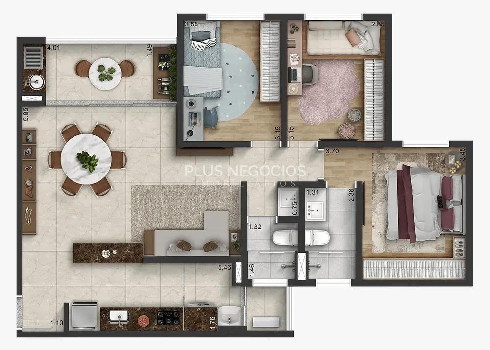 Apartamento, 3 quartos, 84 m² - Foto 8