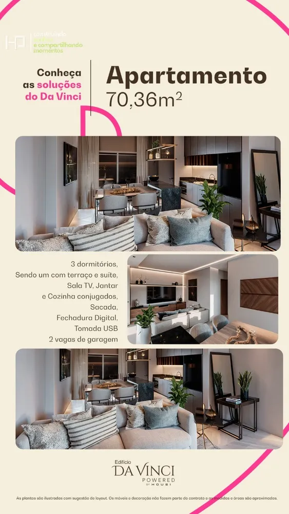 Apartamento, 3 quartos, 70 m² - Foto 3