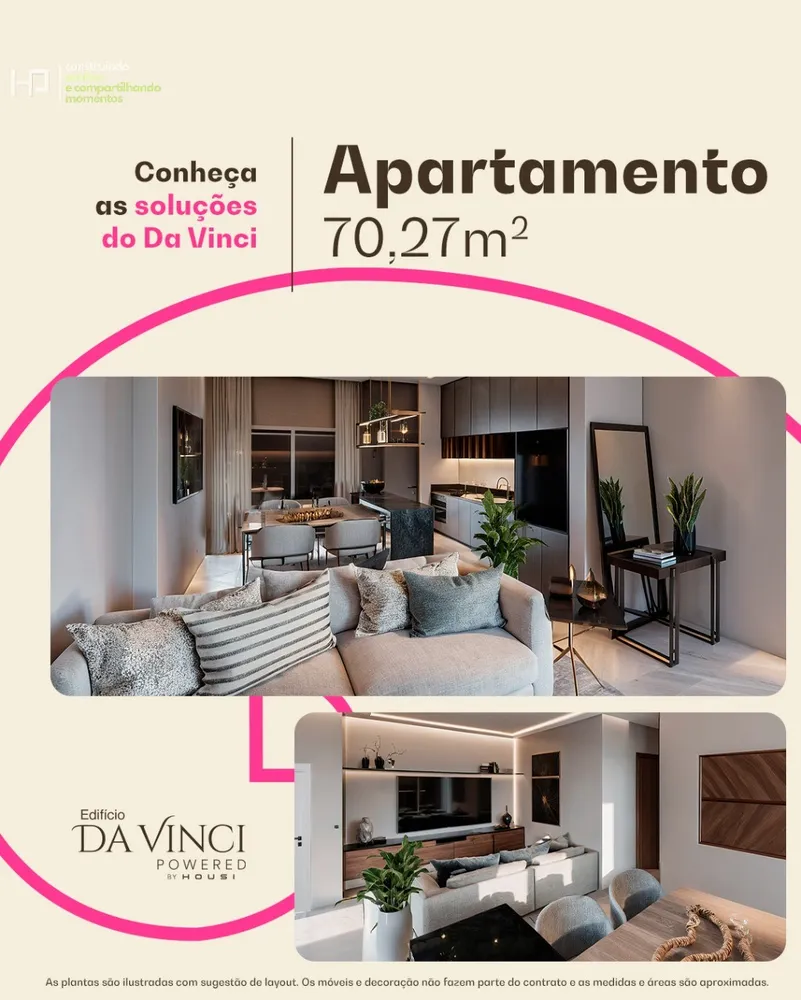 Apartamento, 3 quartos, 70 m² - Foto 1