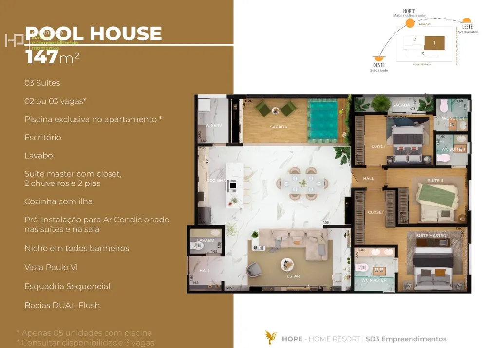 Apartamento, 3 quartos, 147 m² - Foto 1