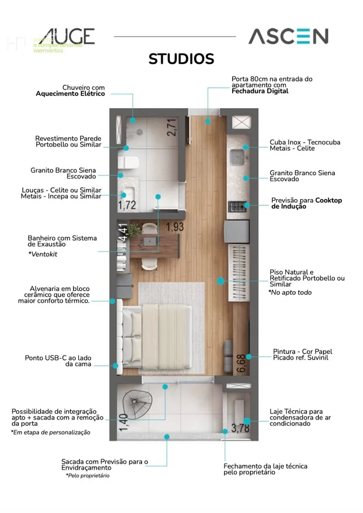 Apartamento, 1 quarto - Foto 16
