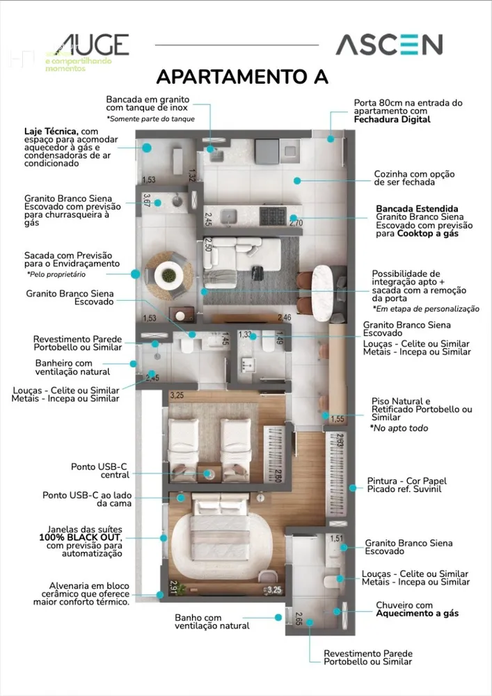 Apartamento, 2 quartos, 75 m² - Foto 5