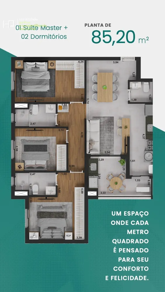 Apartamento, 3 quartos, 85 m² - Foto 4