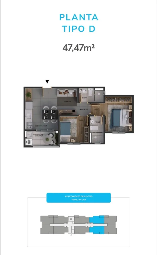 Apartamento, 2 quartos, 48 m² - Foto 11