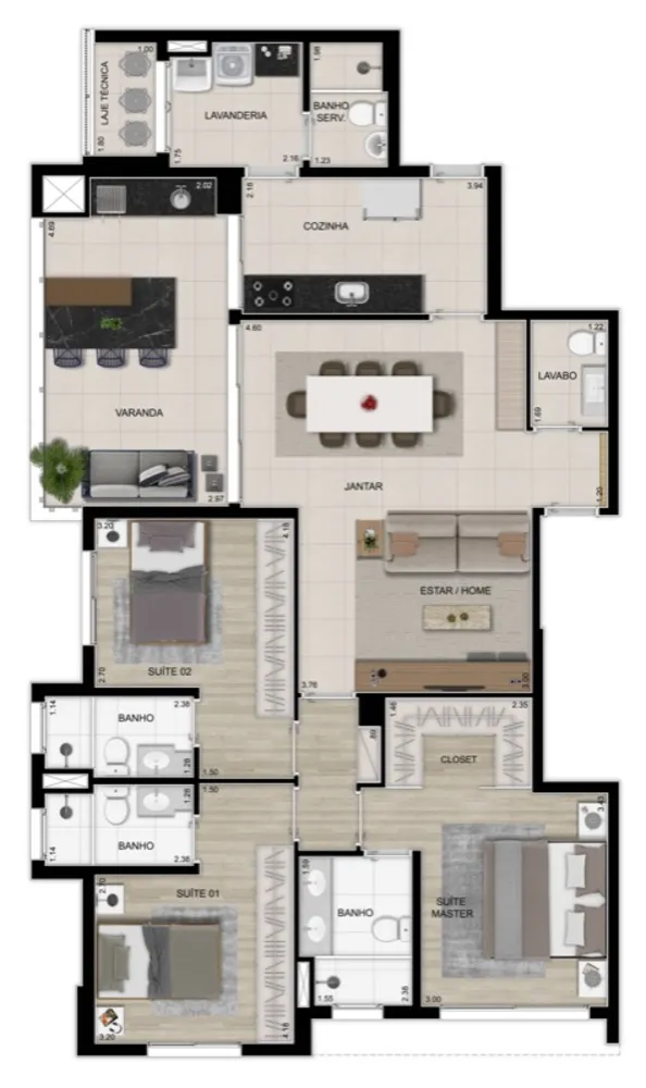 Apartamento, 3 quartos, 133 m² - Foto 13