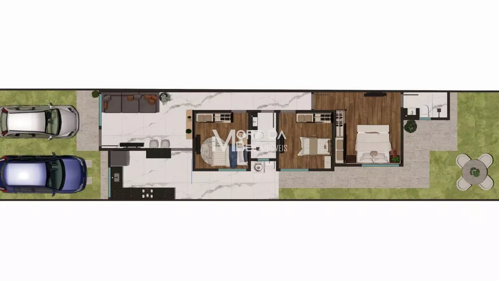 Casa, 3 quartos, 87 m² - Foto 2