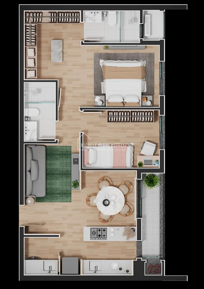 Apartamento, 2 quartos, 68 m² - Foto 7