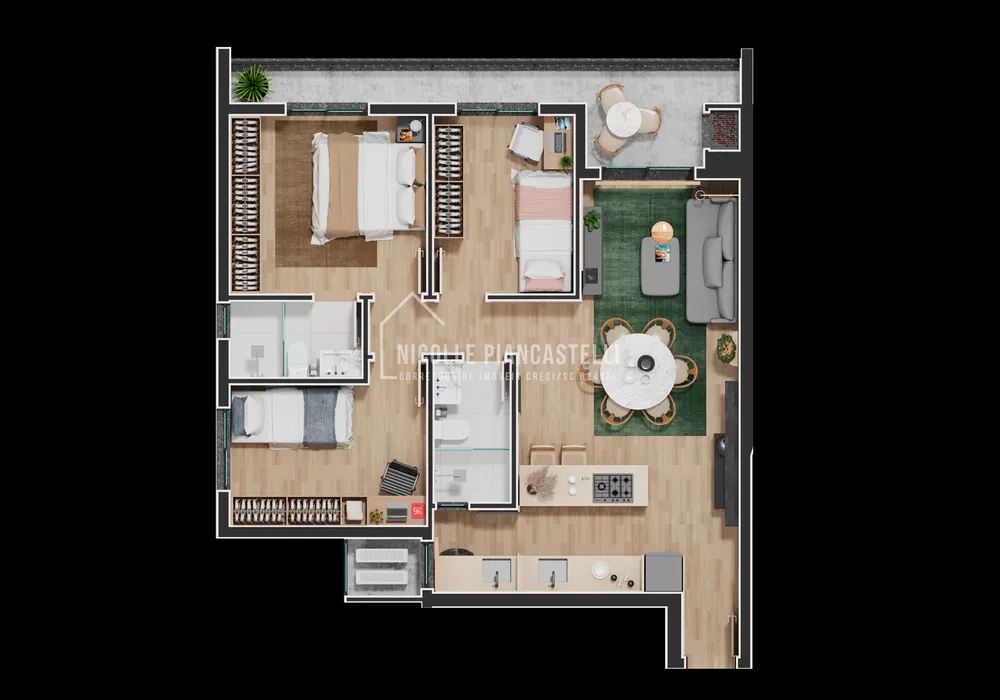 Apartamento, 2 quartos, 68 m² - Foto 4