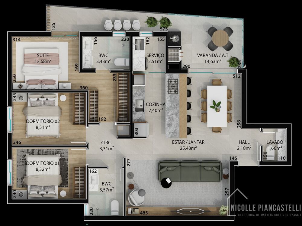 Apartamento, 3 quartos, 98 m² - Foto 6