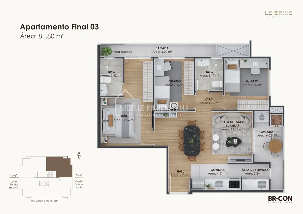 Apartamento, 3 quartos, 81 m² - Foto 7