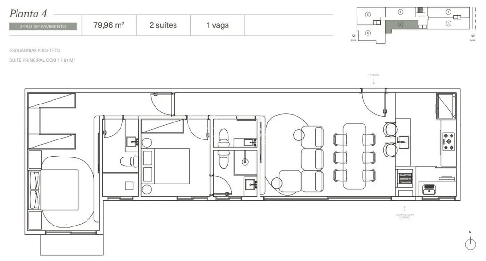 Apartamento, 3 quartos, 129 m² - Foto 10